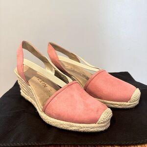 Anne Klein Pink Espadrille Heels